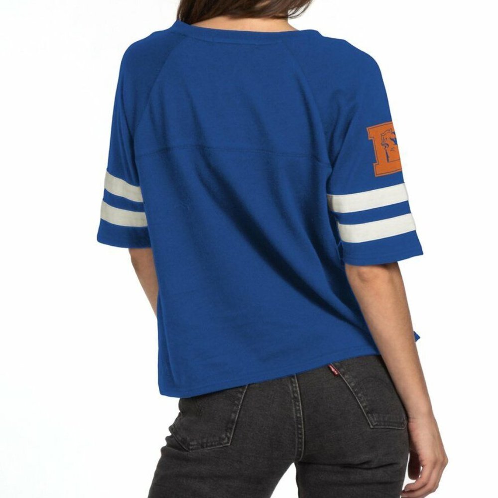 Junk Food Womens NFL Denver Broncos Loose Fit V-Neck Shirt New - Picture 3 of 4